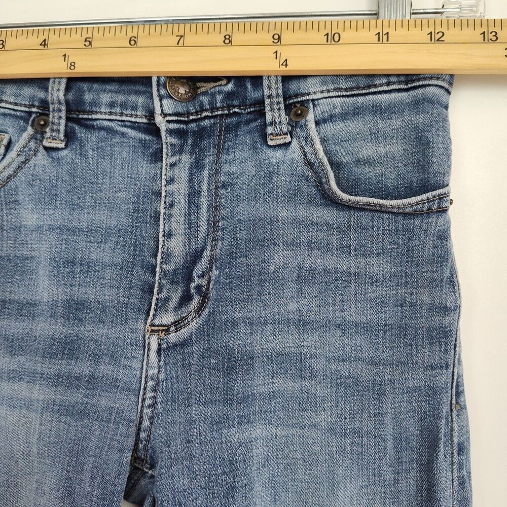 Lucky Brand Bridgette Skinny Women's Ankle Jeans, Size 00/24, Distressed, Blue - Picture 4 of 14